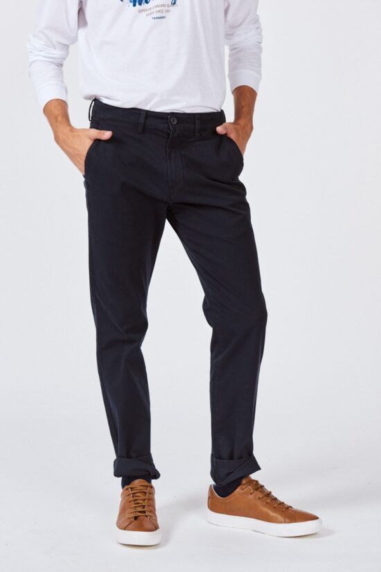 Chino regular fit de gabardina elastizada