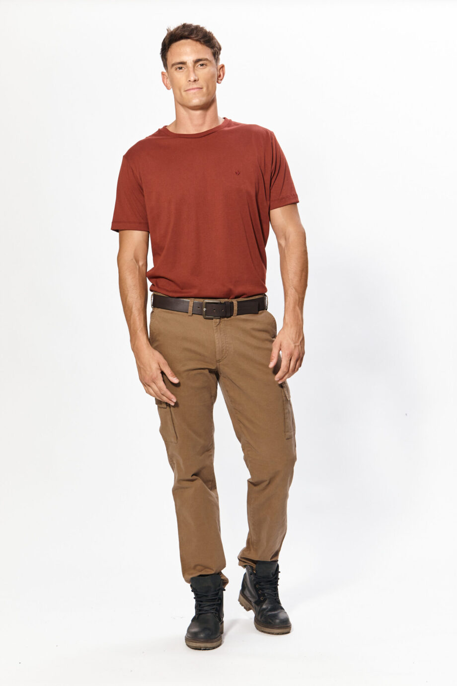 Pantalón cargo de gabardina