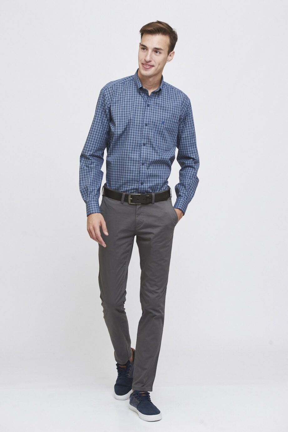 Chino slim fit de gabardina