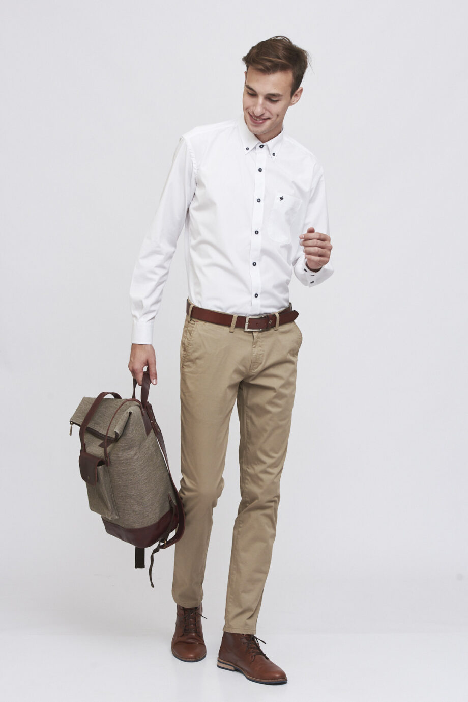 Chino slim fit de gabardina