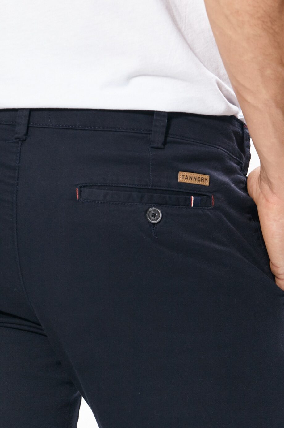Chino slim fit de satén