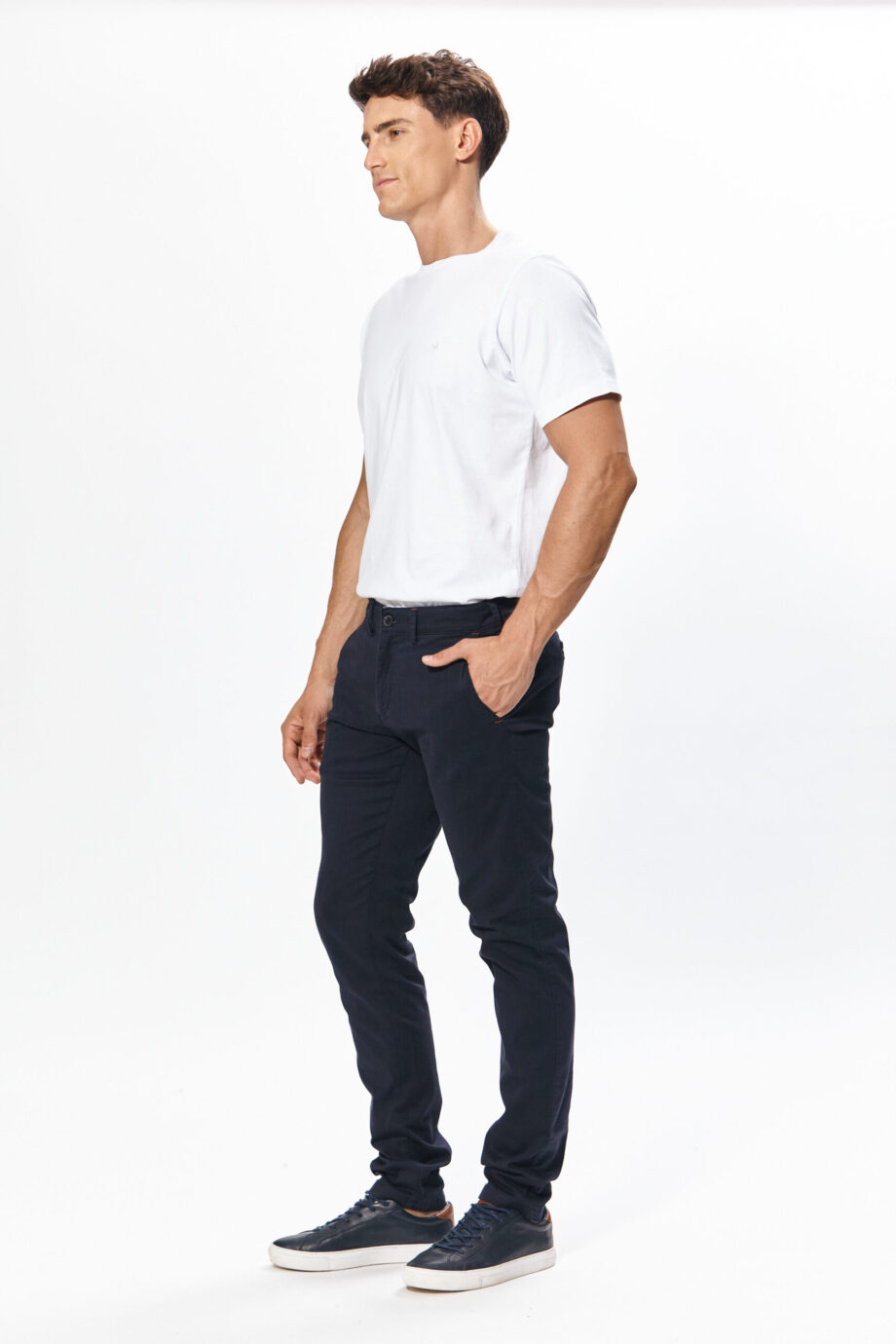Chino slim fit de satén