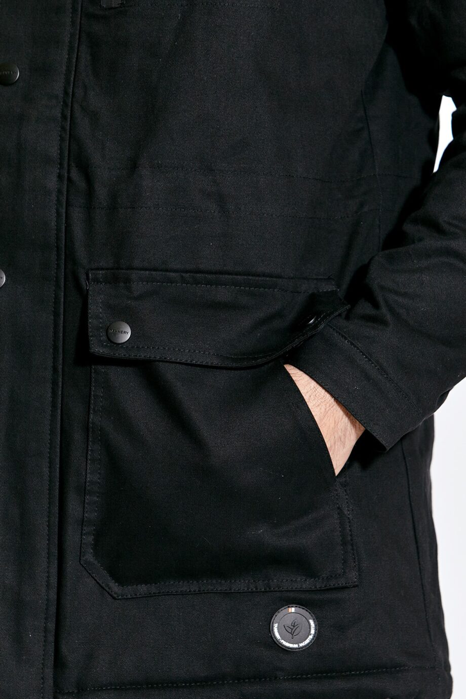 Parka de gabardina