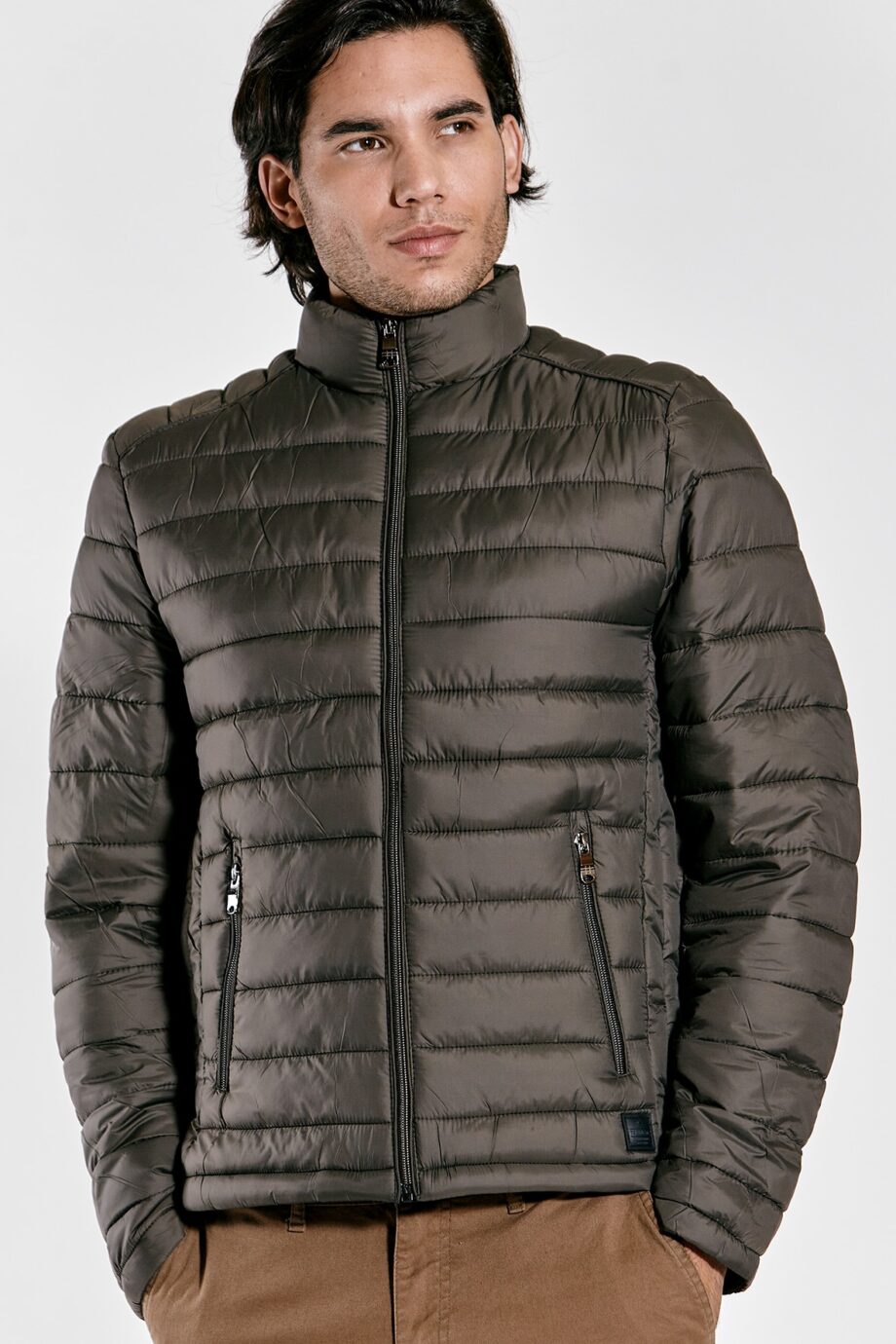 Campera clasica canelon