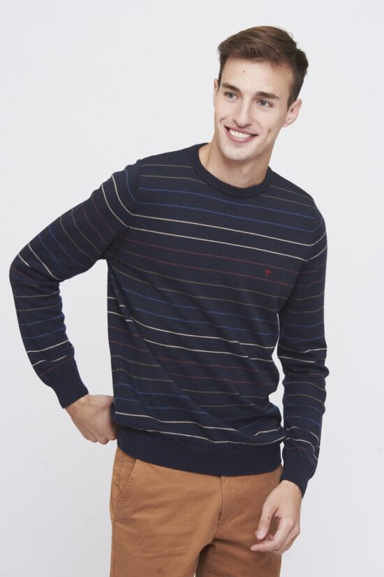 Sweater cuello O a cinco colores