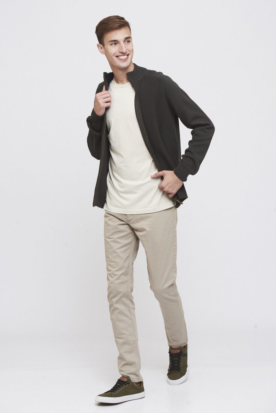 Campera manga italiana  de algodón