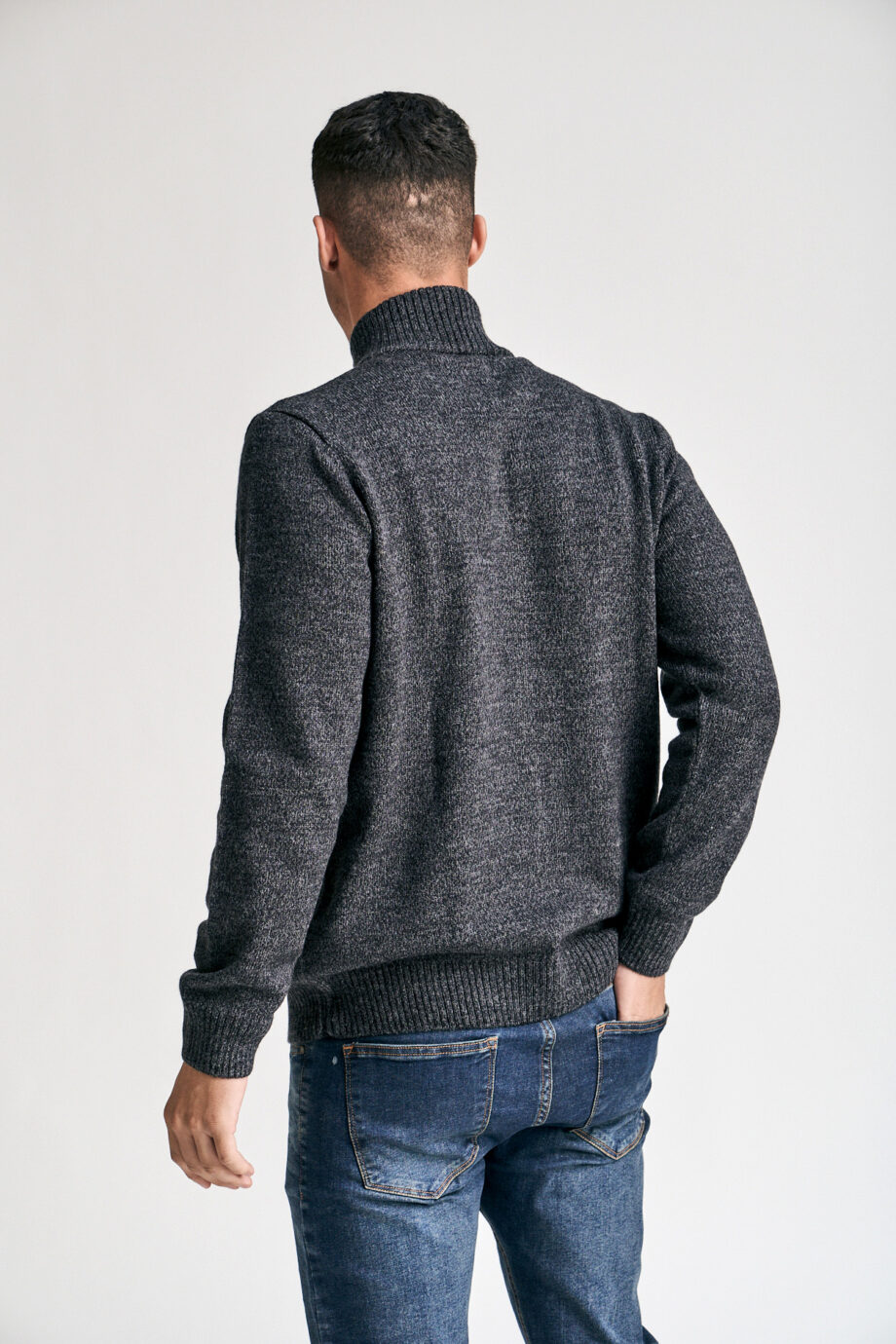 Campera tejida lisa