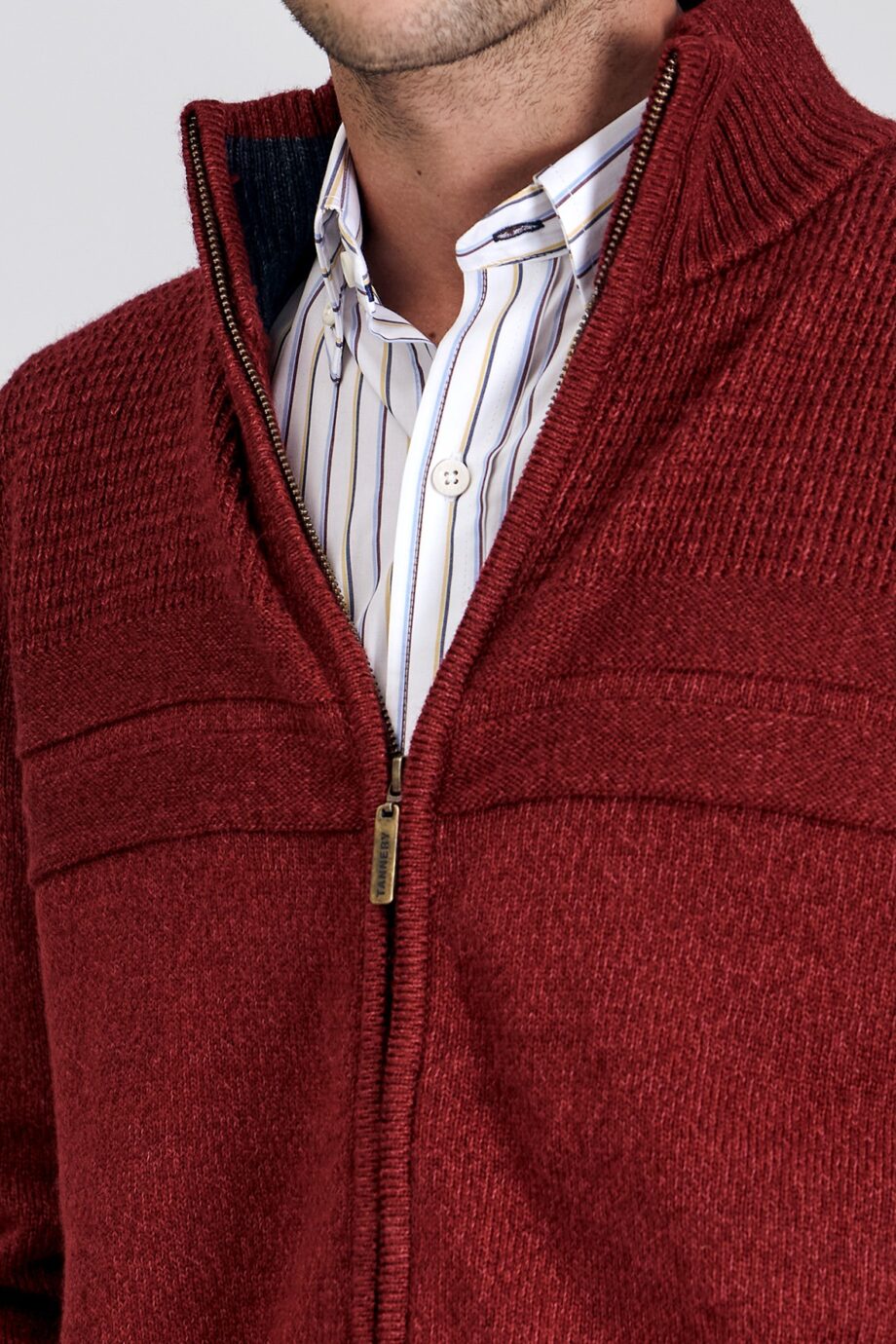 Campera con tejido de punto