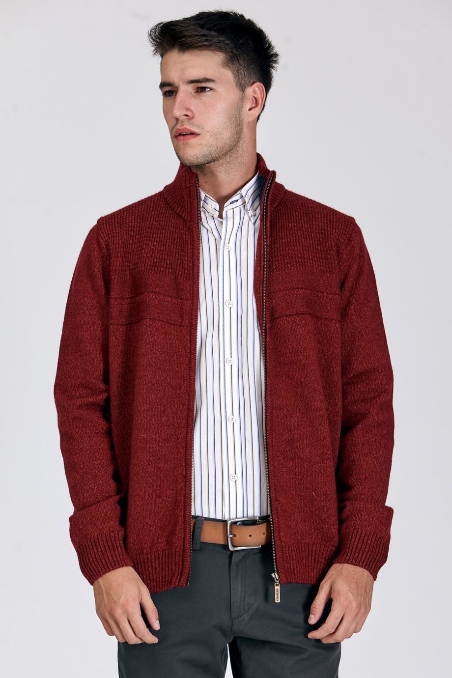 Campera con tejido de punto