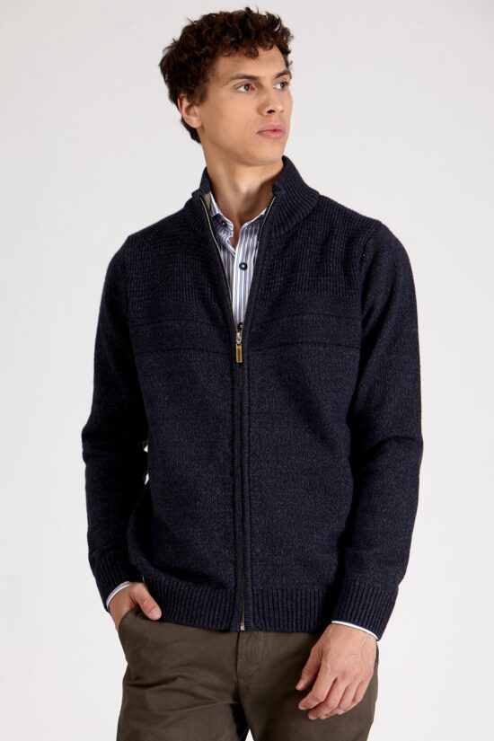 Campera con tejido de punto
