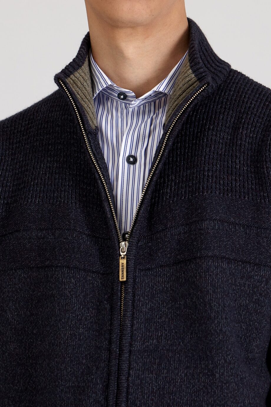 Campera con tejido de punto
