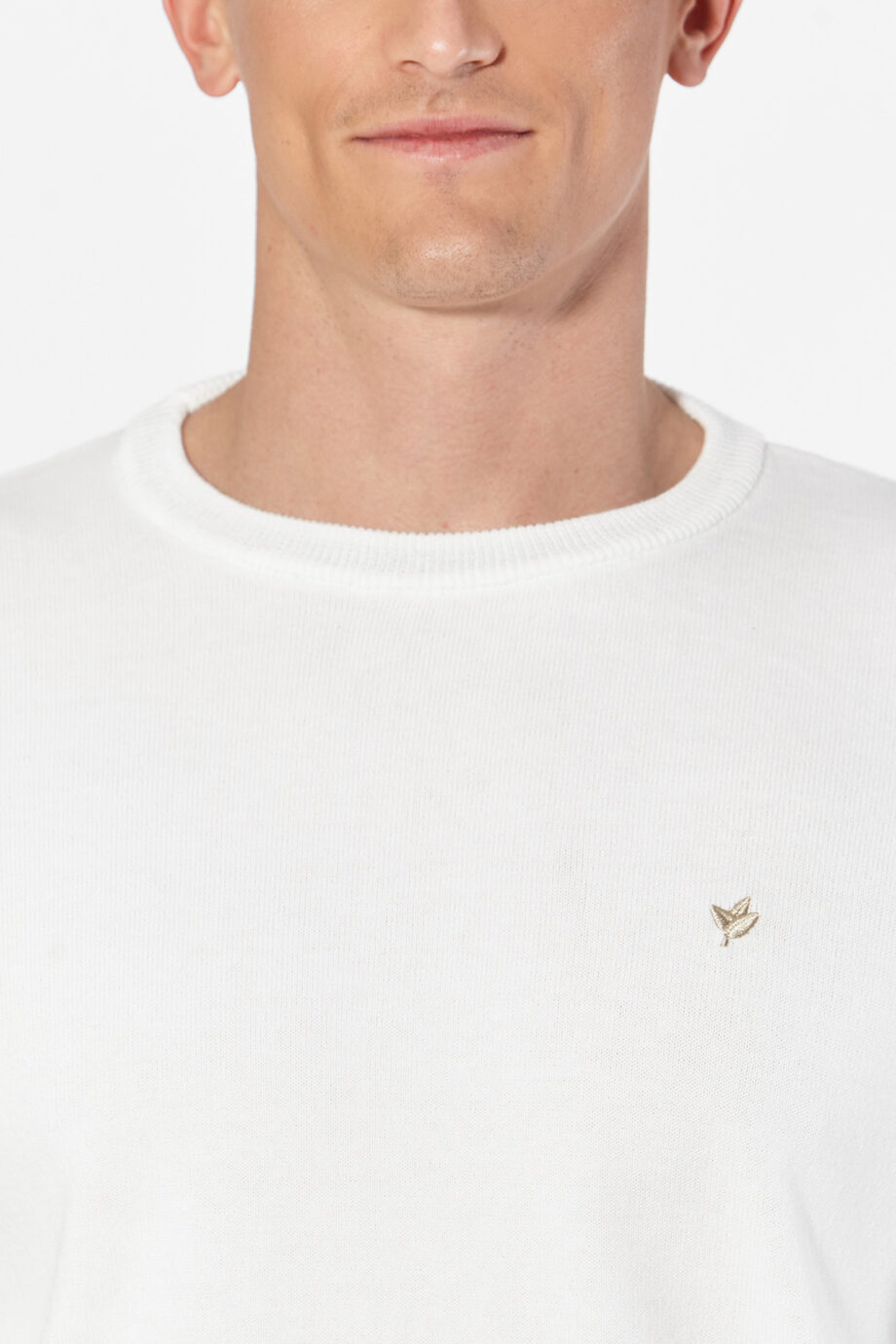 Sweater liso escote redondo