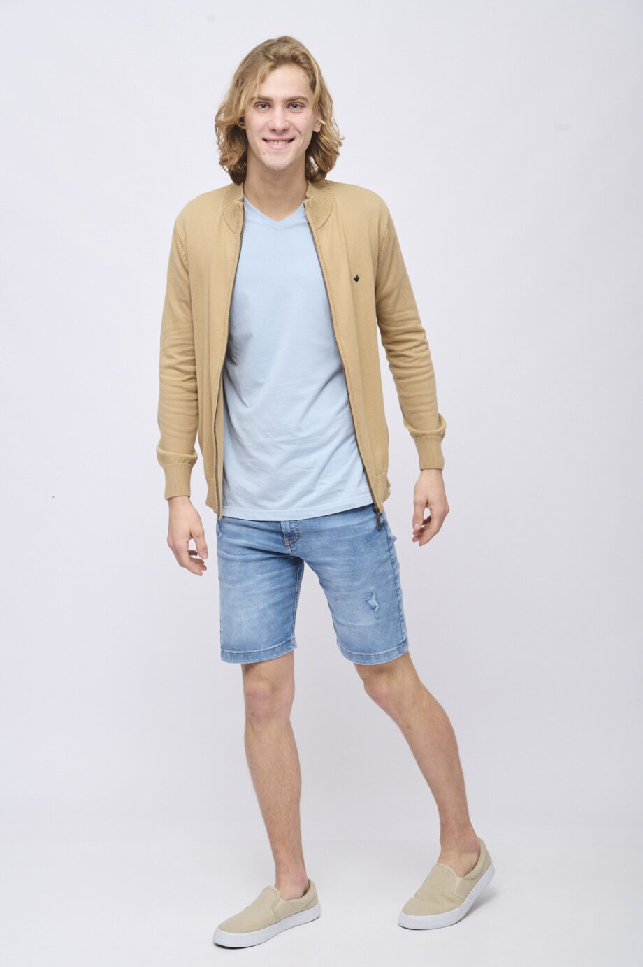 Campera tejida de lana