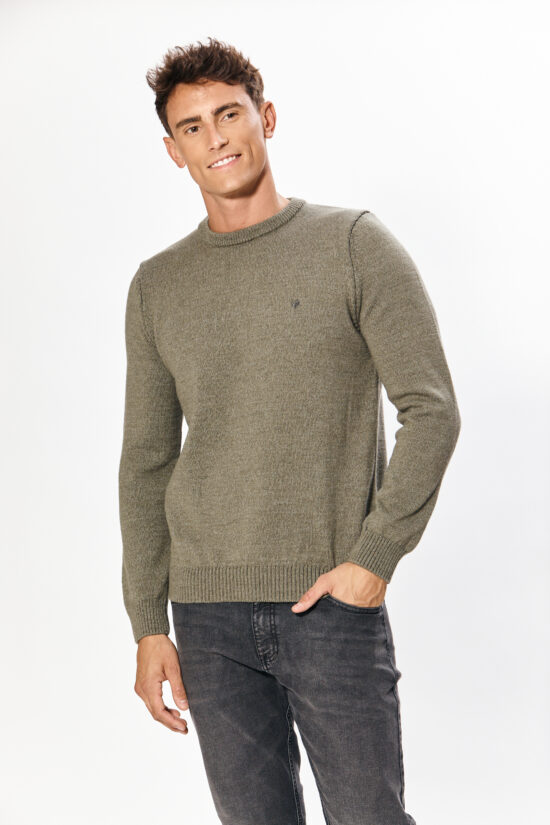 Sweater básico escote redondo