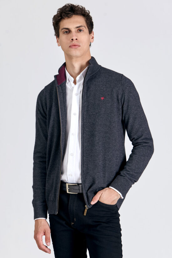 Campera básica tejida