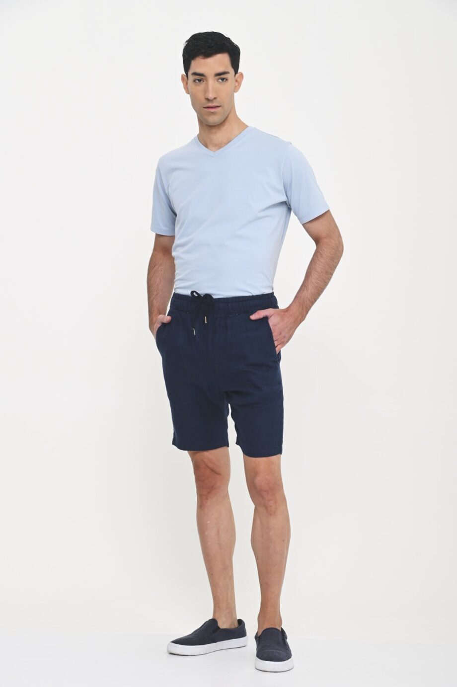 Bermuda jogger de lino