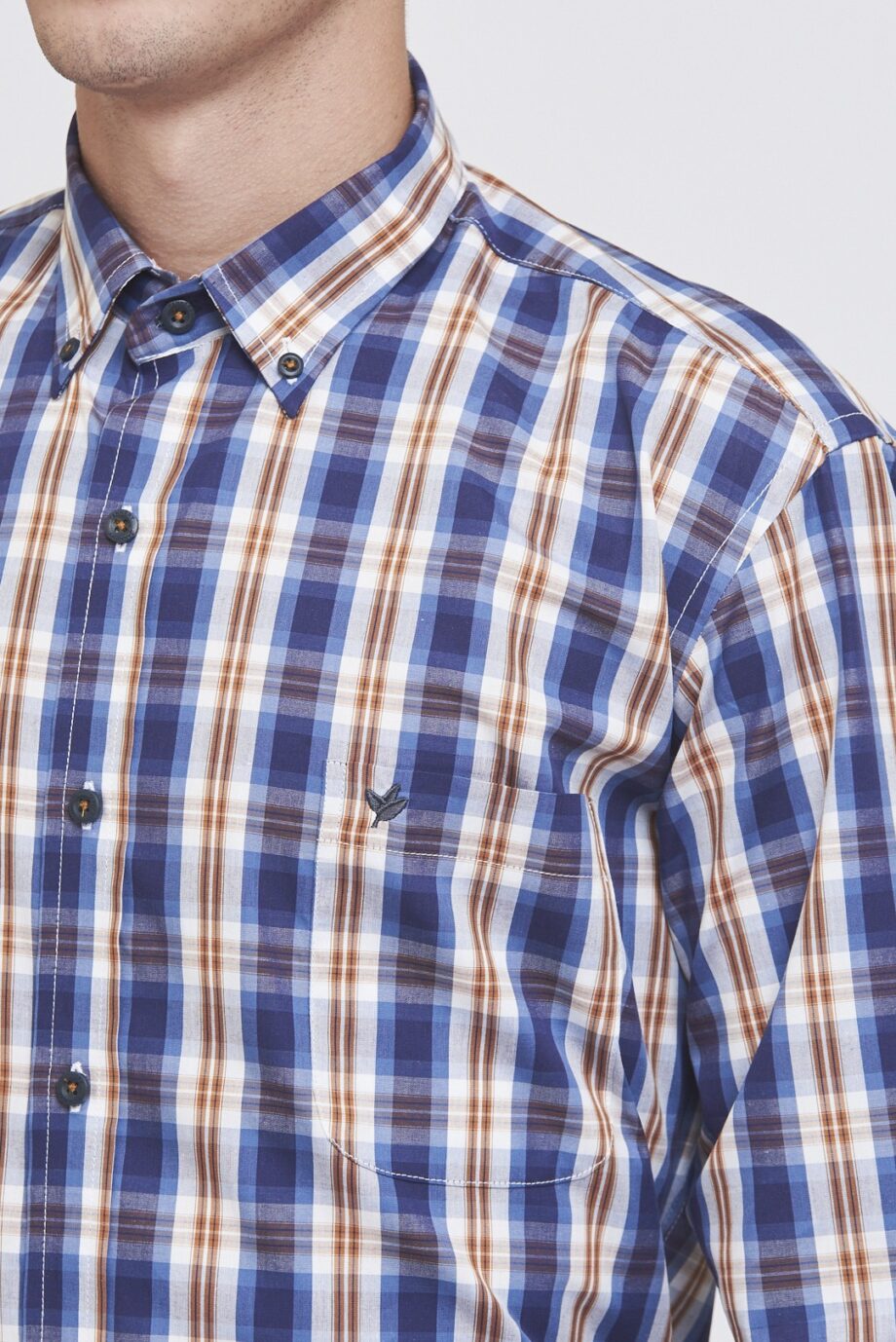 Camisa regular fit a cuadros