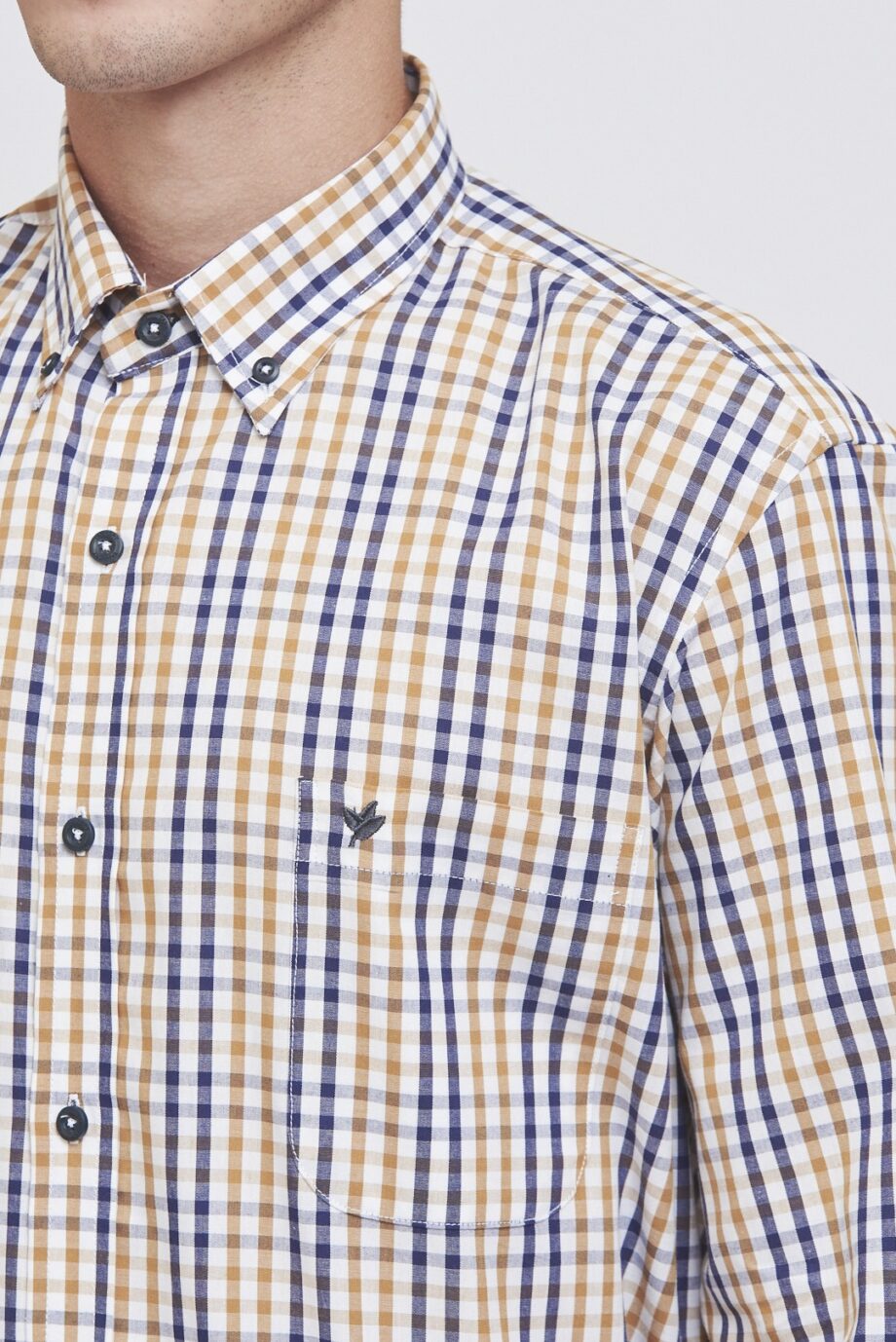Camisa regular fit a cuadros