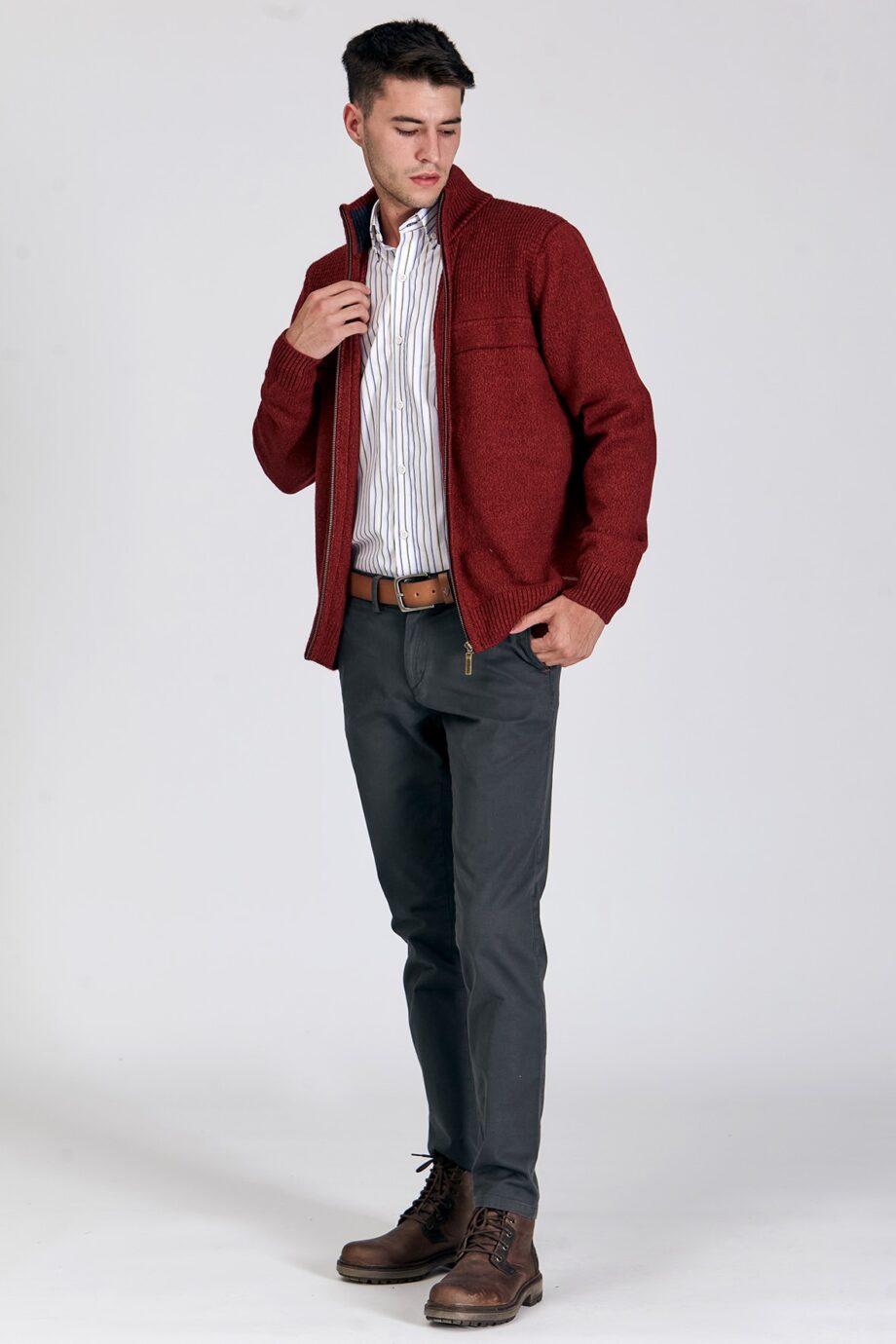 Camisa regular fit a rayas