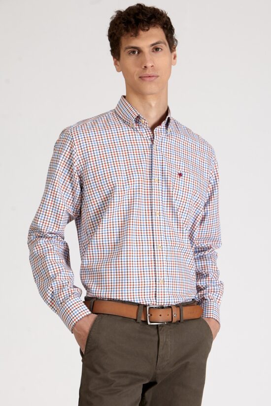 Camisa regular fit a cuadros