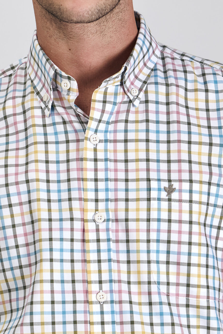 Camisa regular fit a cuadros