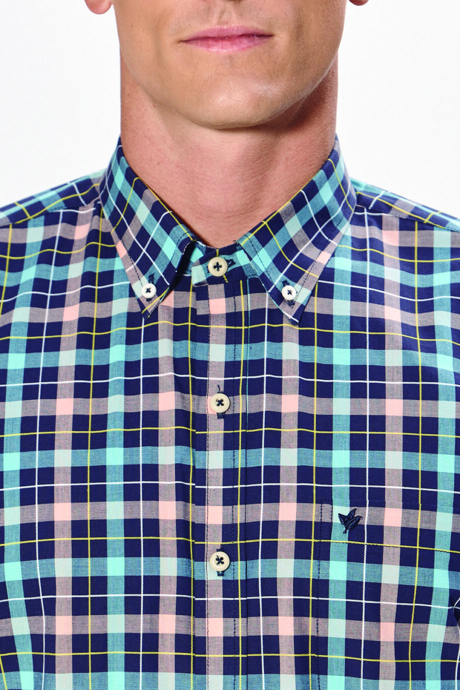Camisa regular fit a cuadros