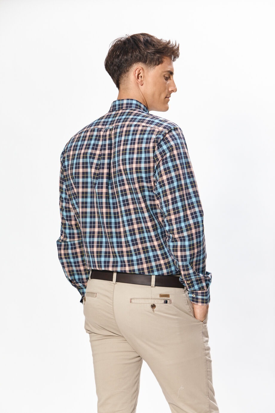 Camisa regular fit a cuadros