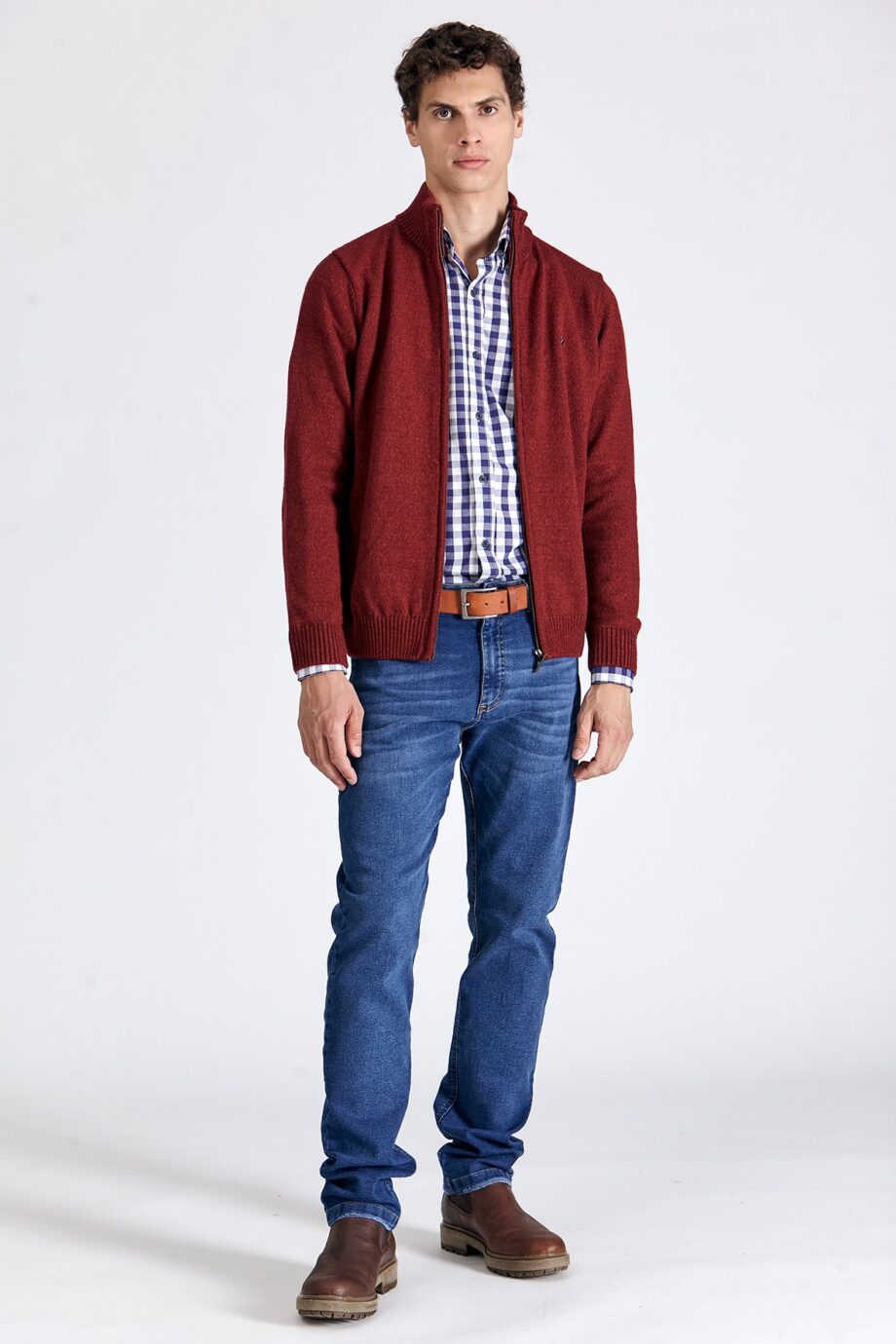 Camisa regular fit a cuadros