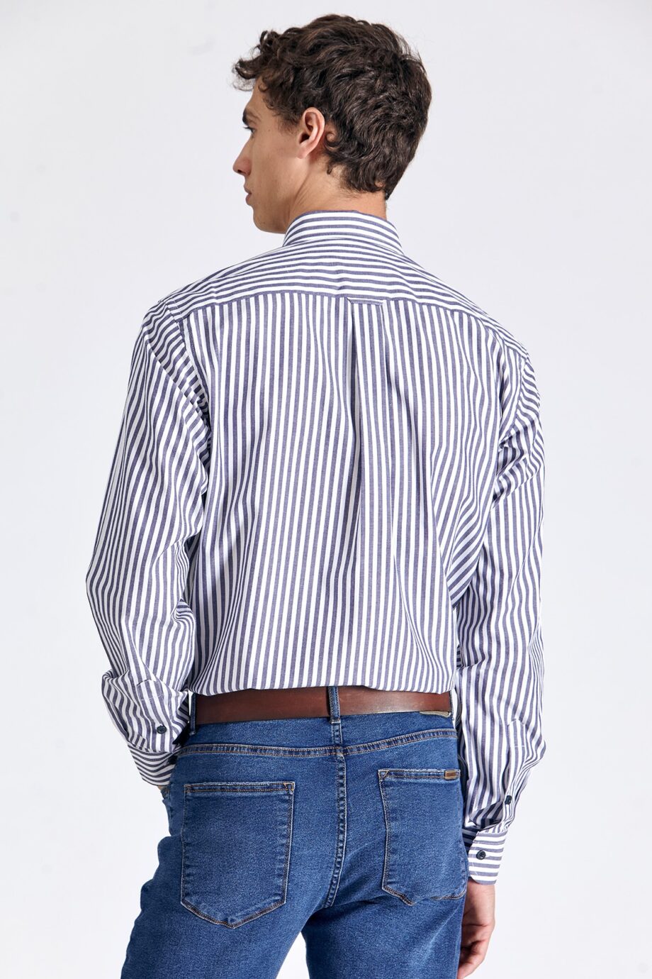 Camisa regular fit a rayas