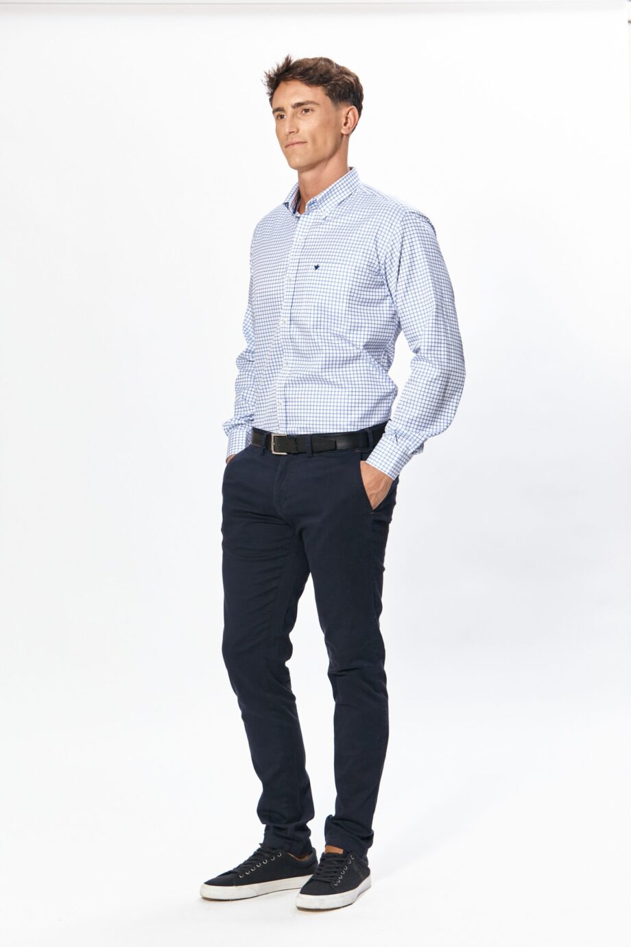 Camisa regular fit a cuadros