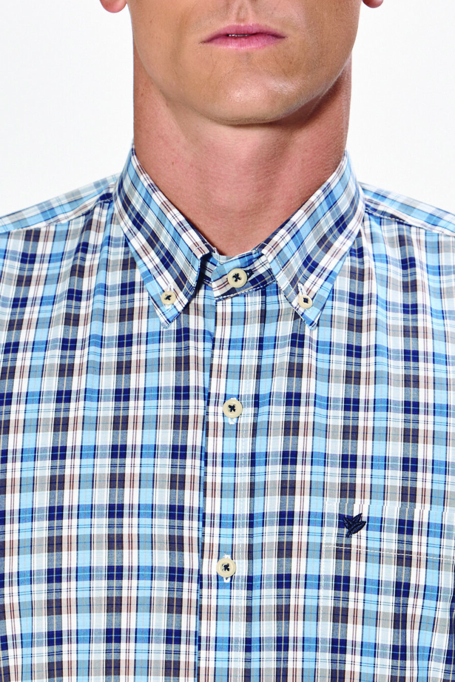 Camisa regular fit a cuadros