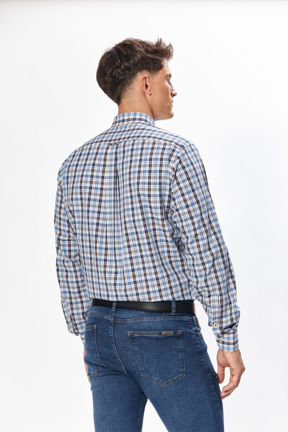 Camisa regular fit a cuadros