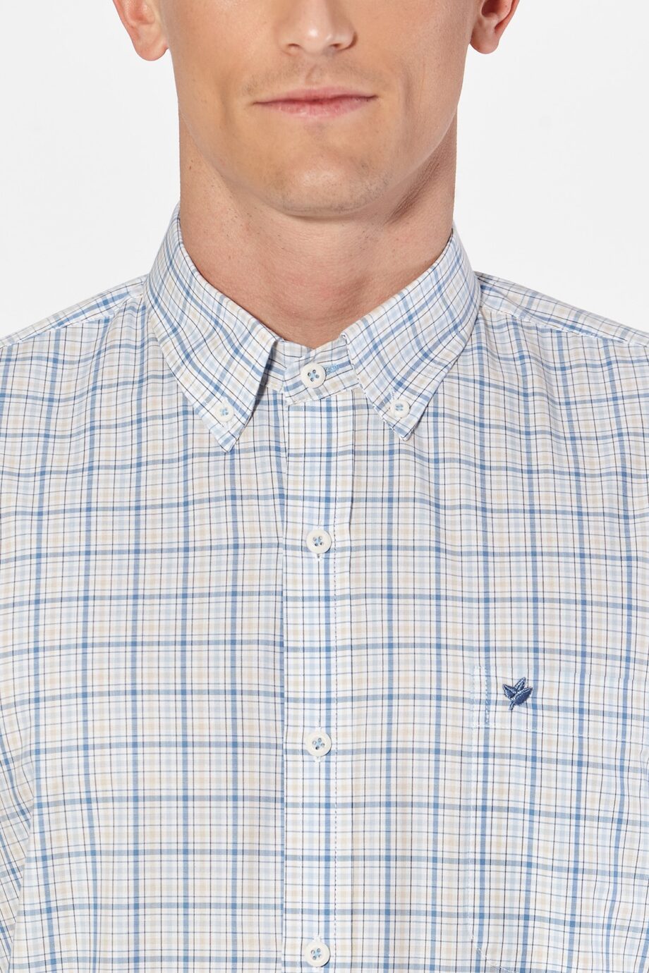 Camisa regular fit a cuadros