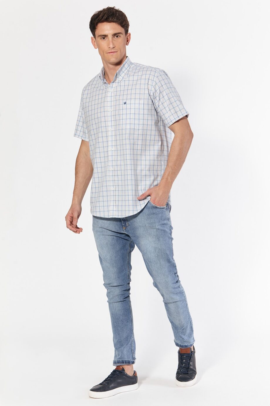Camisa regular fit a cuadros