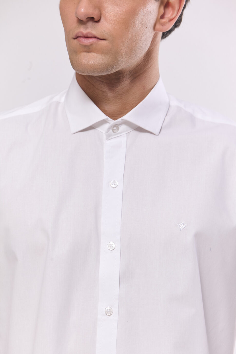 Camisa lisa slim fit
