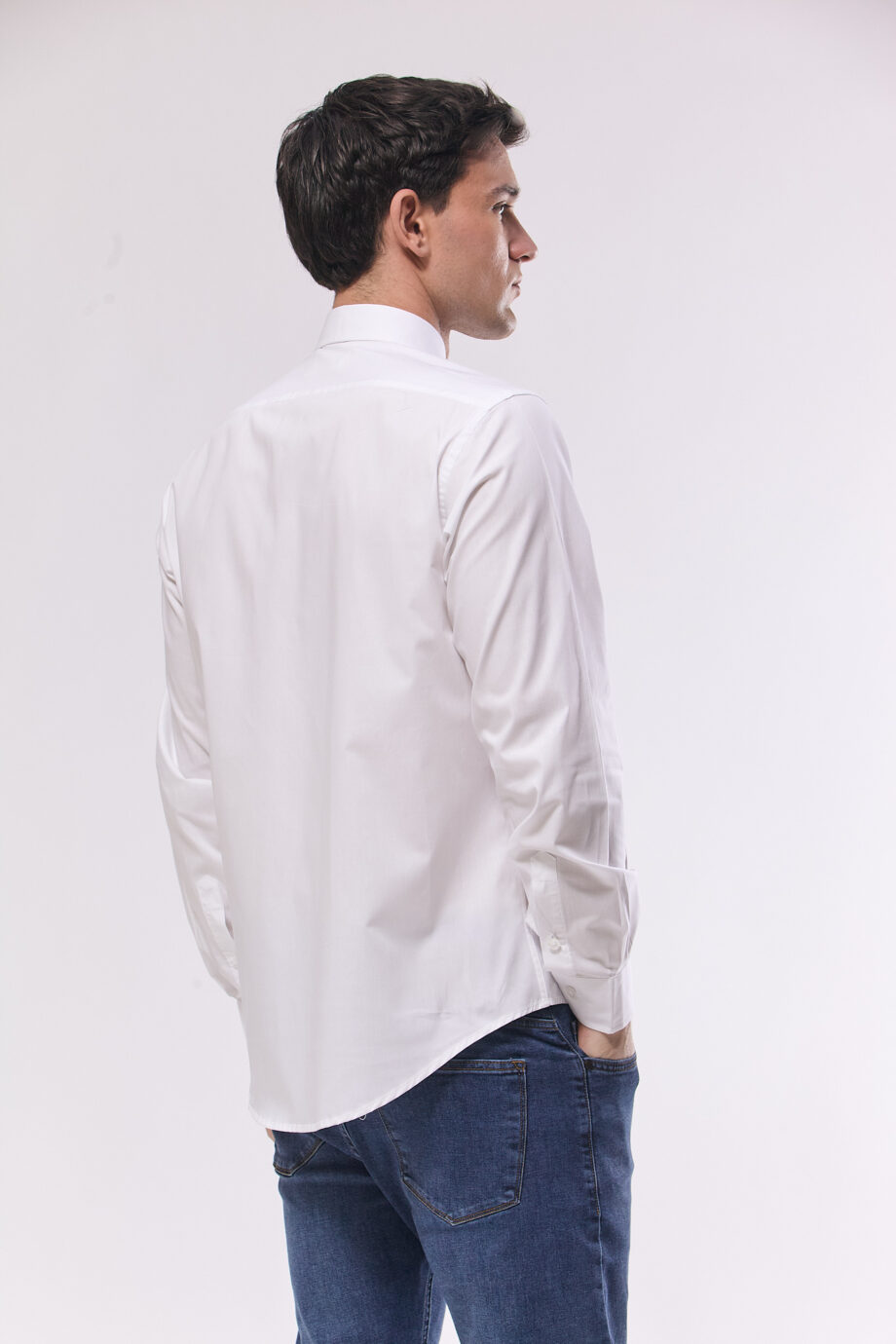 Camisa lisa slim fit