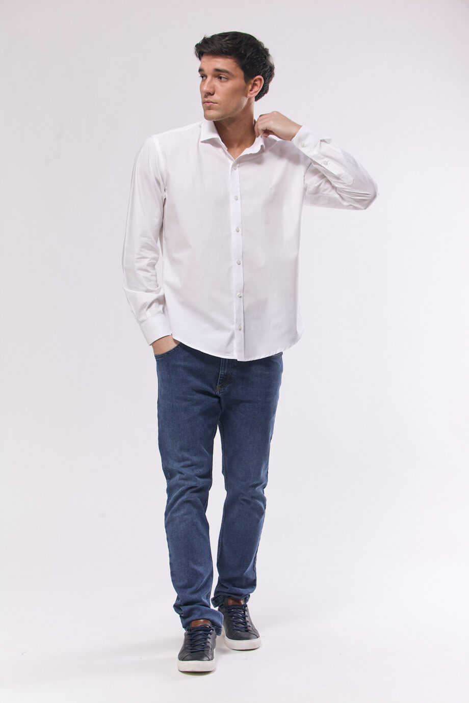 Camisa lisa slim fit