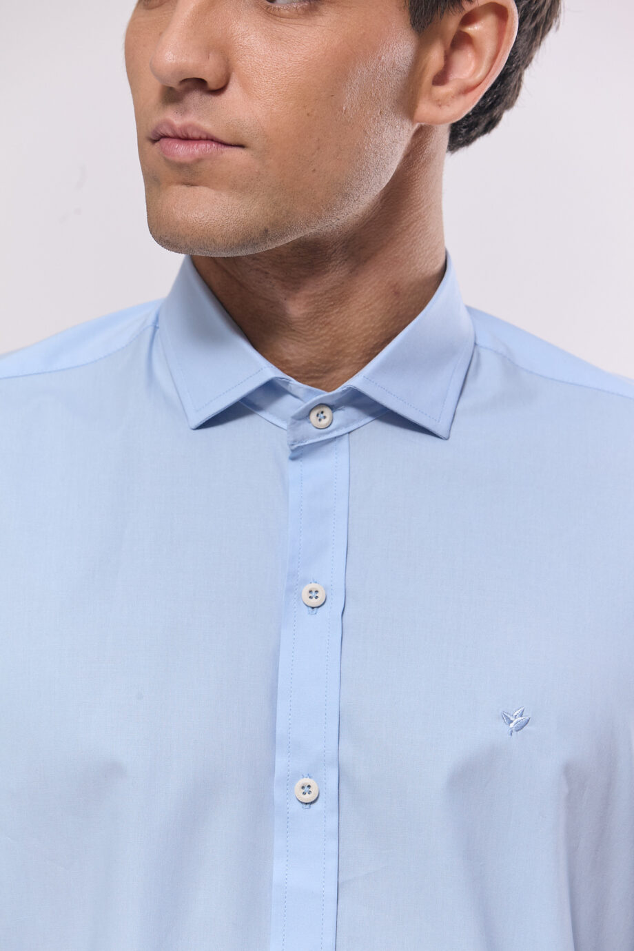 Camisa lisa slim fit