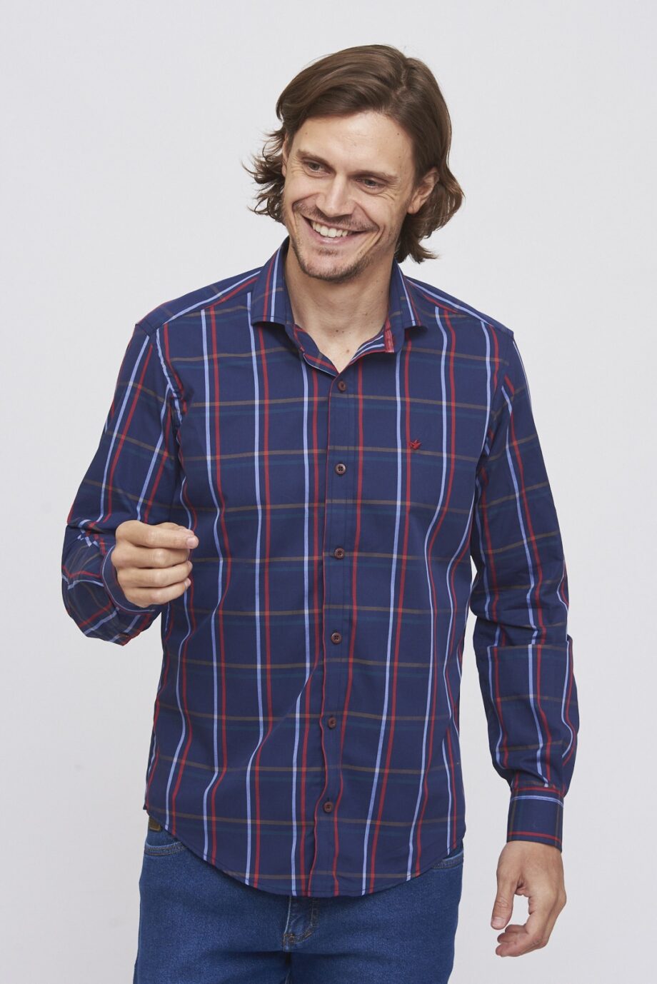 Camisa slim fit a cuadros