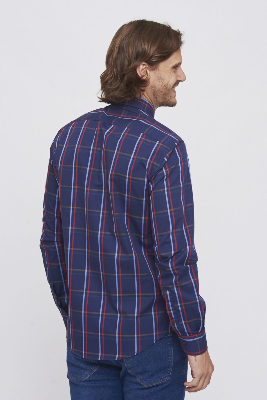 Camisa slim fit a cuadros