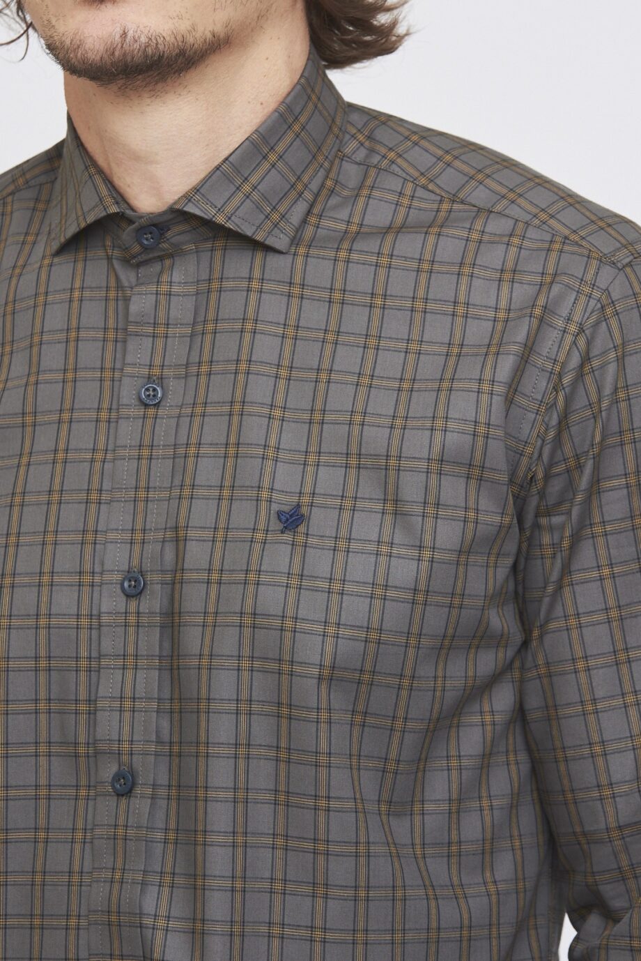 Camisa slim fit a cuadros