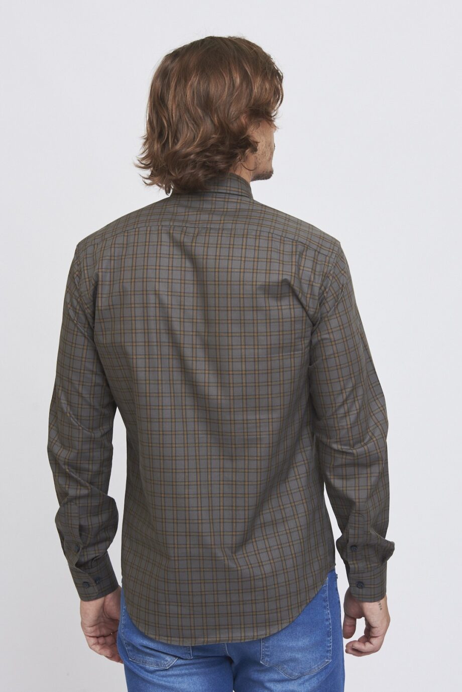 Camisa slim fit a cuadros