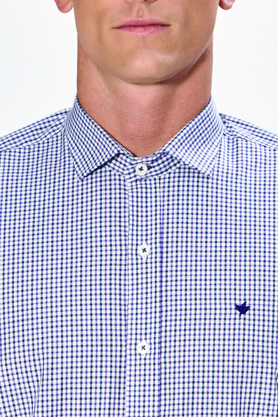 Camisa slim fit a cuadros