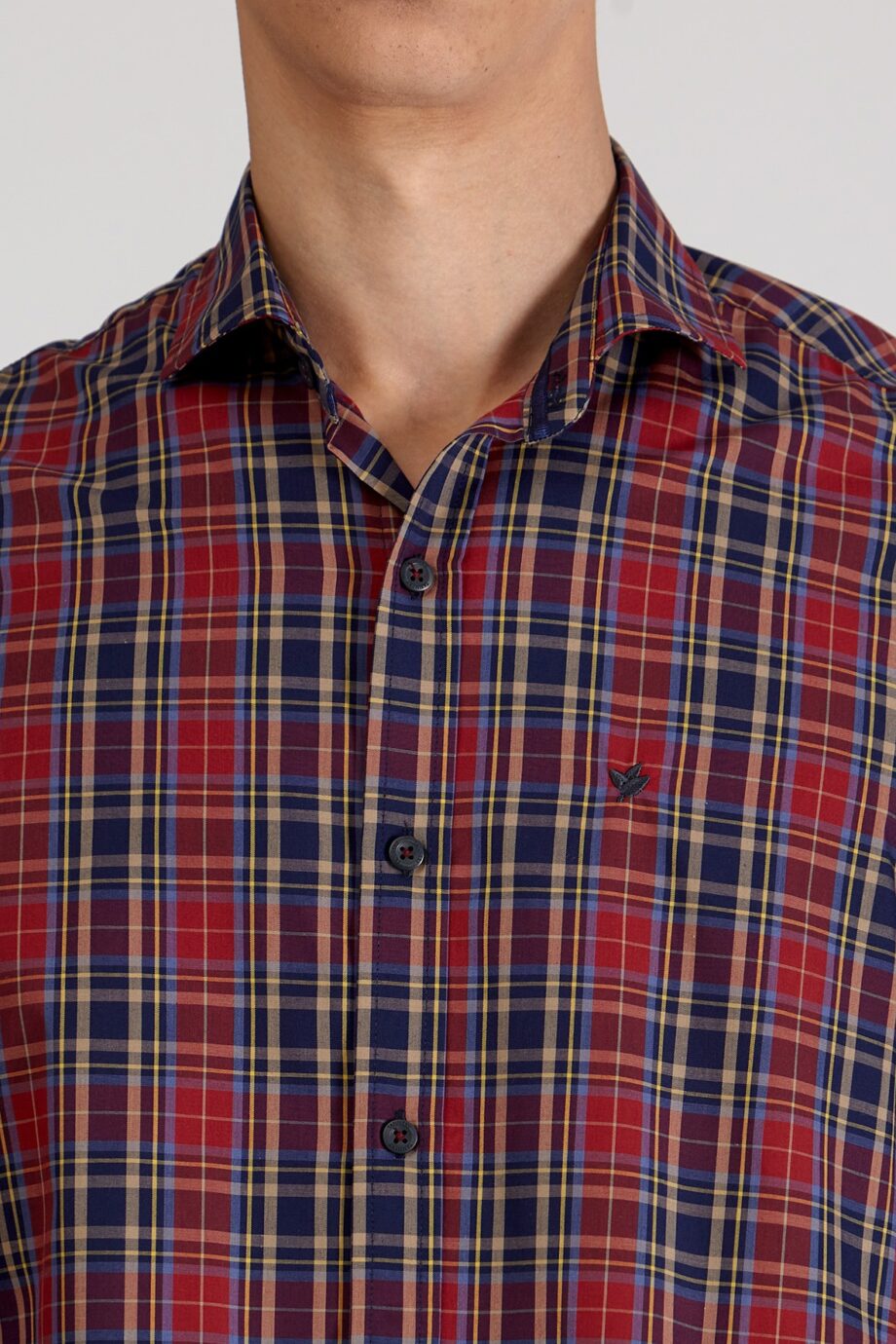 Camisa slim fit a cuadros
