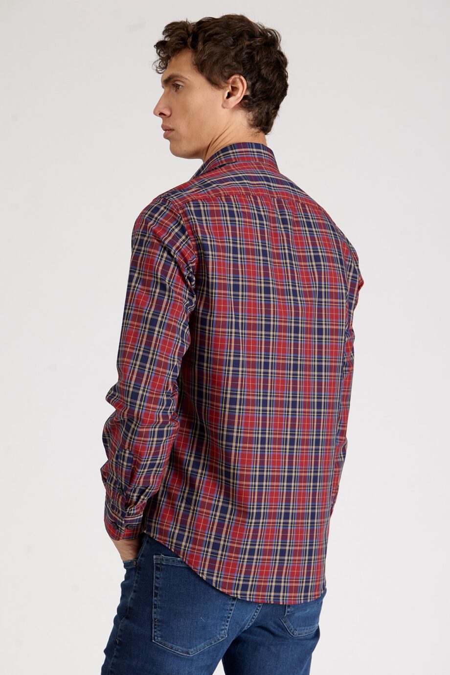 Camisa slim fit a cuadros