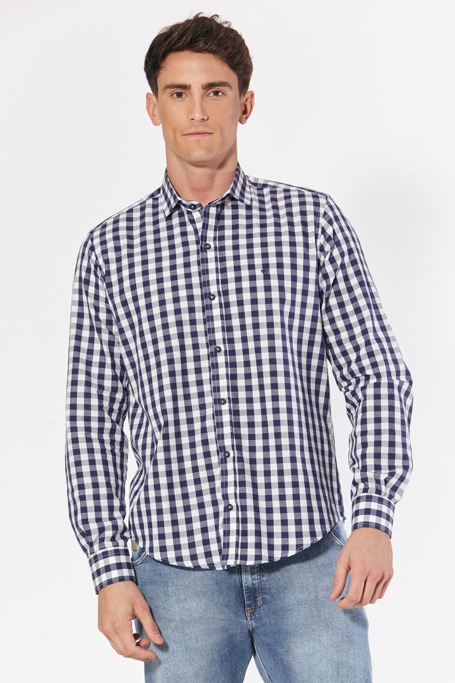 Camisa slim fit a cuadros