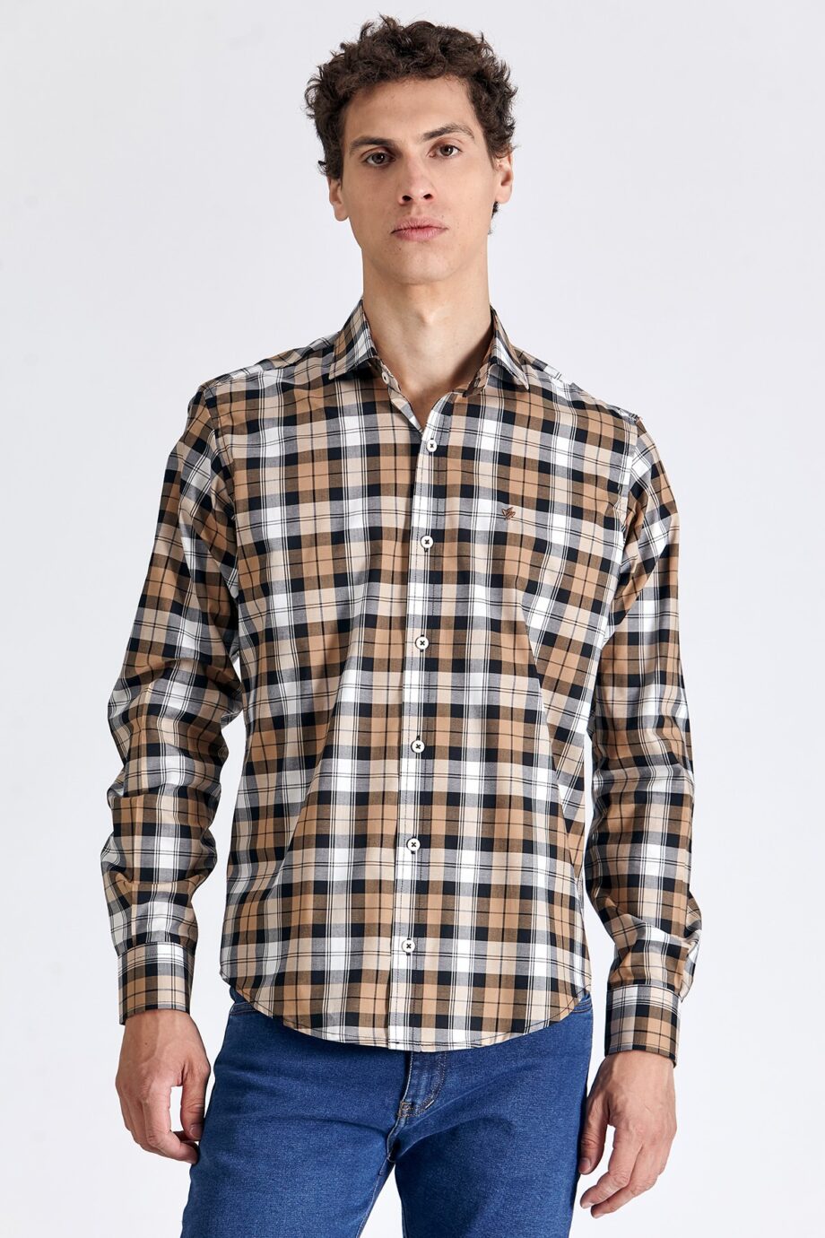 Camisa slim fit a cuadros