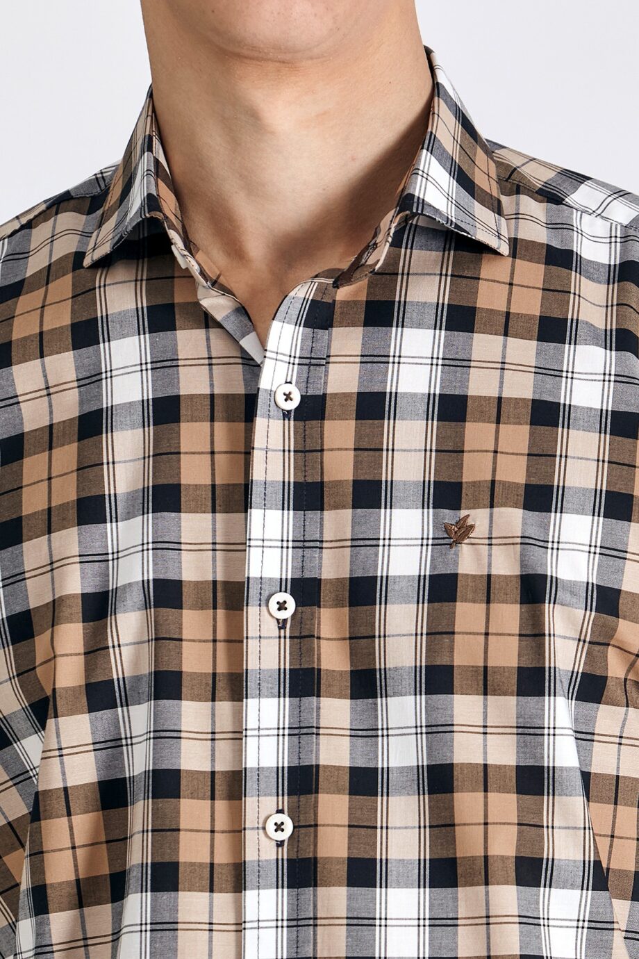 Camisa slim fit a cuadros