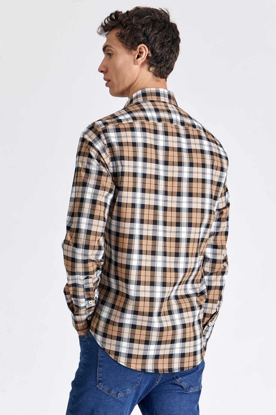 Camisa slim fit a cuadros