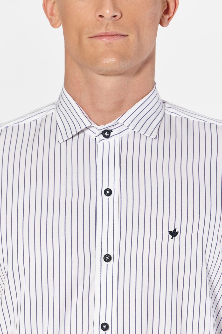Camisa slim fit a rayas